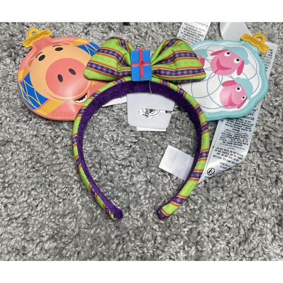Disney Parks Ears Enchanted Tiki Room & Toy Story Holiday Headband Bundle Set 2 - Picture 3 of 8